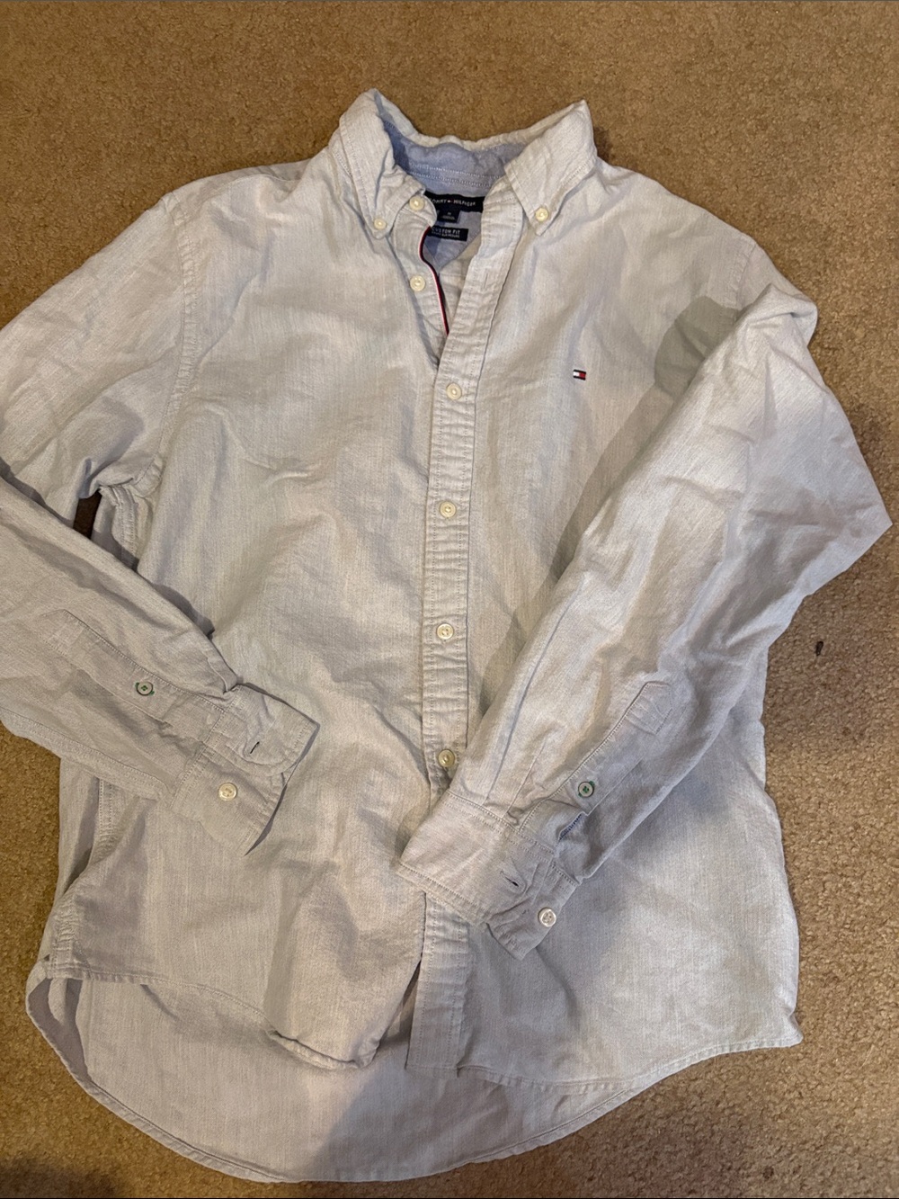 Tommy Hilfiger Light Blue Button-Down Oxford Shirt